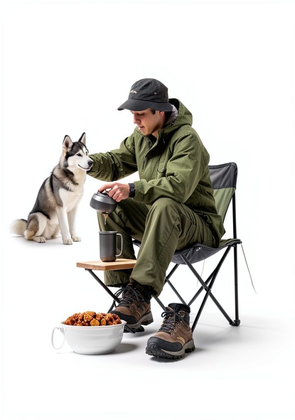 Huoencuo Collapsible Pet Bowl Travel Anti Tip Design-4