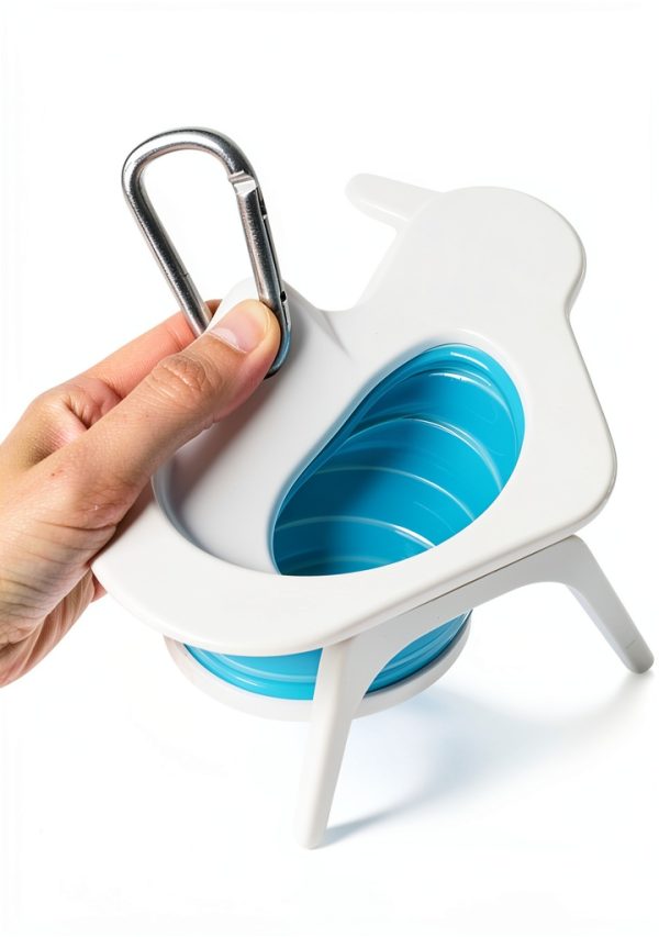TeTech Collapsible Pet Bowl Tripod Stand Travel Dog Cat-2