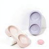 Veloshine Dual Compartment Pet Bowl Travel Cat Dog Food-1