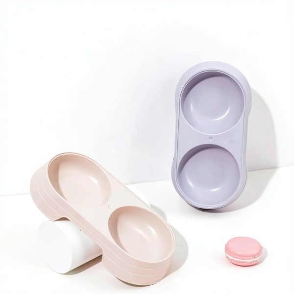 Veloshine Dual Compartment Pet Bowl Travel Cat Dog Food-1