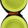 Petmate Collapsible Travel Bowl Navy Blue Go Go Green-4