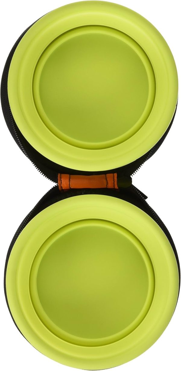Petmate Collapsible Travel Bowl Navy Blue Go Go Green-4