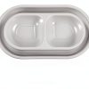 POPETPOP Cat Bowl Dual Compartment Outdoor Feeding Solution-2