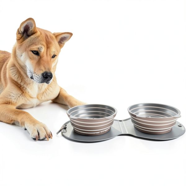 ARTIGREE Foldable Pet Bowls Travel Cat Dog Food Water-1