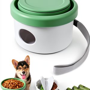 MEINV Collapsible Dog Bowl Travel Set Food Container Poop-0