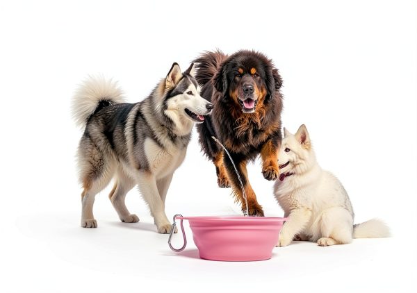Huoencuo Collapsible Pet Bowl Travel Anti Tip Design-3