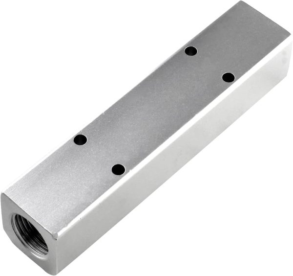Air Manifold Block It Works Great Aluminum Pneumatic-2