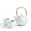 QmjdDymx Teapot Handle Rattan Ceramic Replacement Easy-4