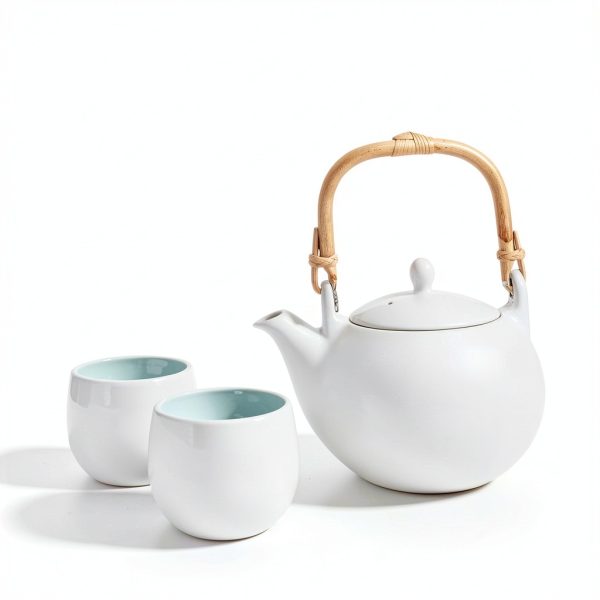 QmjdDymx Teapot Handle Rattan Ceramic Replacement Easy-4