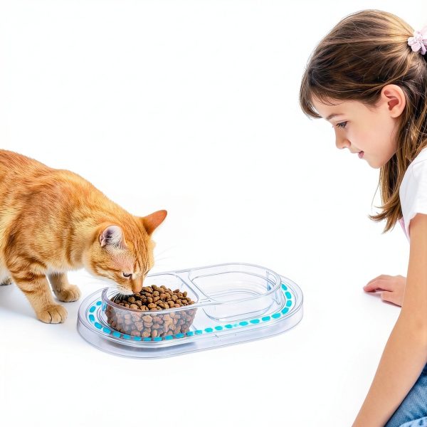 Harhana Ant Proof Pet Bowls BPA Free Plastic Travel Feeding-1