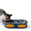 PawsPik Heated Cat Bowl Stainless Steel Outdoor Winter-1