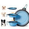 Blusaryme Collapsible Pet Bowl Foldable Travel Dog Cat Bowls-1