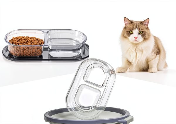 YBEATY Ant Proof Pet Bowls Disposable Double Bowl Travel-2