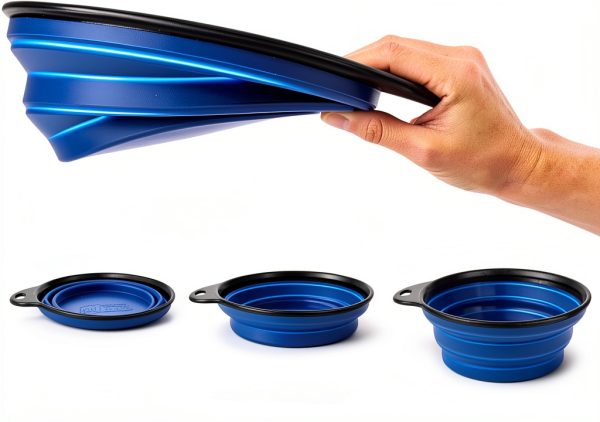 Hills Point Travel Cat Bowl Collapsible Pet Supplies-2