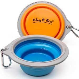 Link Products Collapsible Dog Bowls BPA Free Travel Set-0
