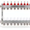 FAHKNS Radiant Heating Manifold Stainless Steel 12 Loop-0