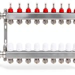 FAHKNS Radiant Heating Manifold Stainless Steel 12 Loop-0
