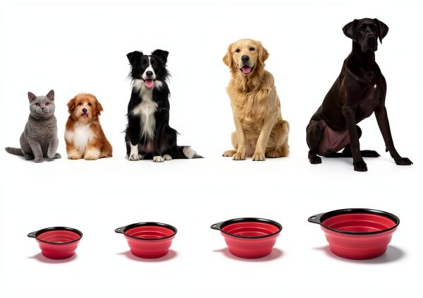 Hills Point Travel Cat Bowl Collapsible Pet Supplies-5