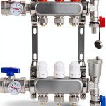 FAHKNS Radiant Heating Manifold 3 Loop Stainless-0
