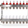FAHKNS Floor Heating Manifold Stainless Steel 10 Loop-0