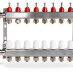 FAHKNS Floor Heating Manifold Stainless Steel 10 Loop-0