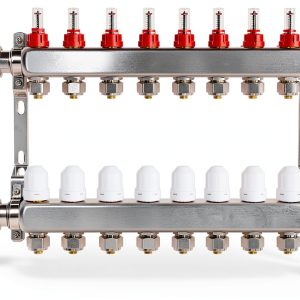 FAHKNS Floor Heating Manifold Stainless Steel 10 Loop-0