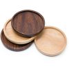 Wood Teapot Trivet Brown Round ccHuDE Protects Furniture-2