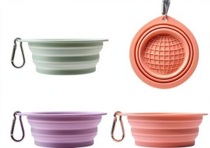 Huoencuo Collapsible Pet Bowl Travel Anti Tip Design-0