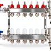 FAHKNS Floor Heat Manifold Stainless Steel 6 Loop-0