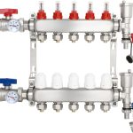 Radiant Heating Manifold FAHKNS Stainless 5 Loop-0