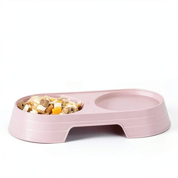 Veloshine Dual Compartment Pet Bowl Travel Cat Dog Food-3