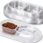 YBEATY Ant Proof Pet Bowls Disposable Double Bowl Travel-0