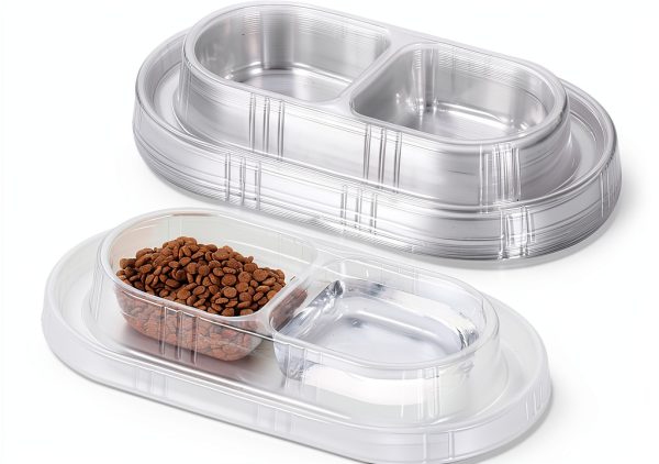 YBEATY Ant Proof Pet Bowls Disposable Double Bowl Travel-0