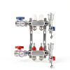 FAHKNS 2 Branch Floor Heating Manifold Brass Stainless Steel-1