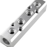 Air Manifold Block It Works Great Aluminum Pneumatic-0