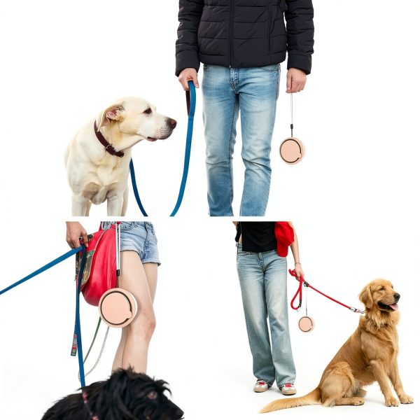 MEINV Collapsible Dog Bowl Travel Set Food Container Poop-4