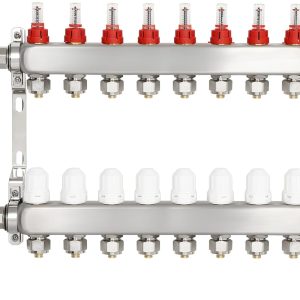 FAHKNS Floor Heating Manifold Stainless Steel Visual Flow-0
