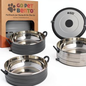 Healthy Human Go Pet Bento Stainless Steel Travel Bowls-0