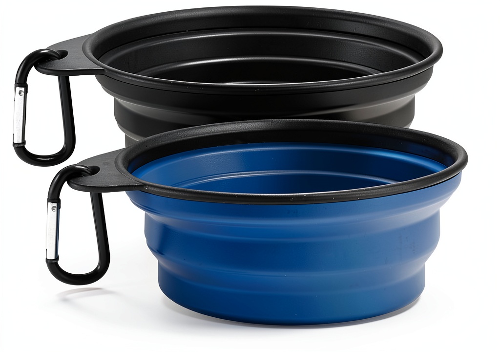 Hills Point collapsible bowl in use during a hike