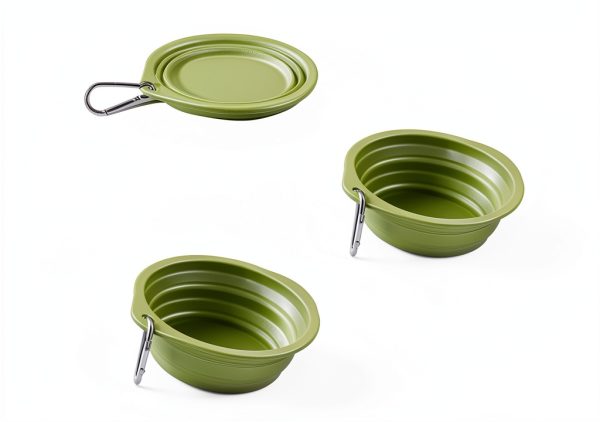 CHICHIPAWS Collapsible Dog Bowl Silicone Travel Pet Supplies-2