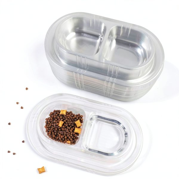 GuHeUS Disposable Pet Bowls Anti Ant Design Travel Cat Bowls-2