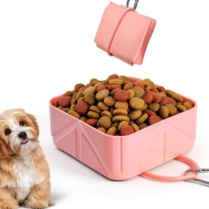 ITISMUNGO Collapsible Travel Dog Bowls Food Grade Silicone-0