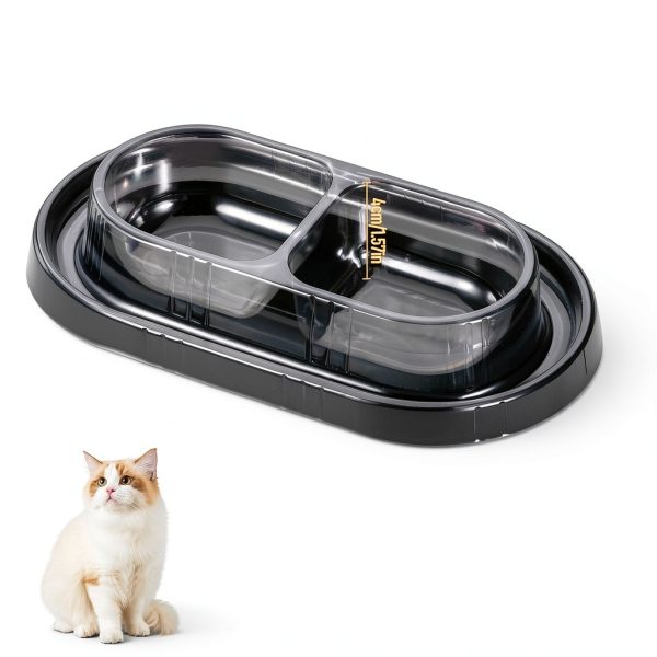 YBEATY Ant Proof Pet Bowls Disposable Double Bowl Travel-1