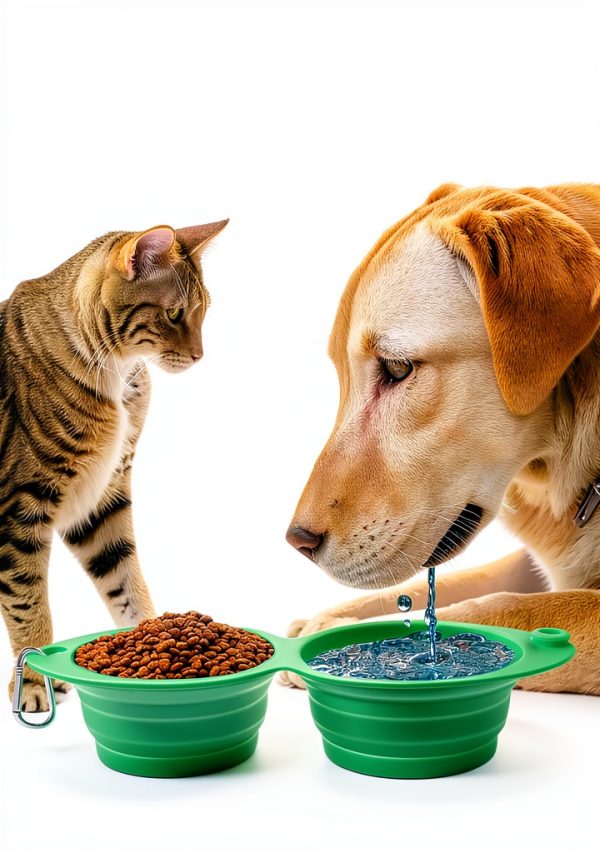 UJT Collapsible Dog Bowls Portable Food Grade Silicone-2