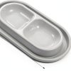 POPETPOP Cat Bowl Dual Compartment Outdoor Feeding Solution-1
