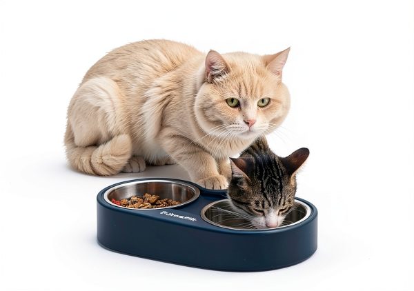 PawsPik Heated Cat Bowl Stainless Steel Outdoor Winter-5