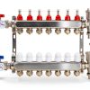 FAHKNS Radiant Heating Manifold Stainless Steel Automatic-1