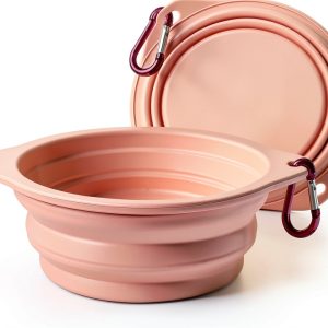 CYGJ Foldable Silicone Pet Bowl Travel Food Water Dish-0