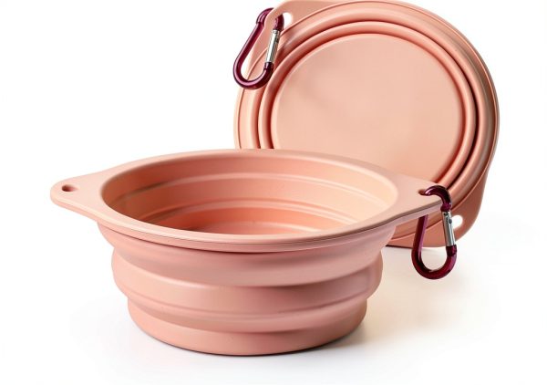 CYGJ Foldable Silicone Pet Bowl Travel Food Water Dish-0