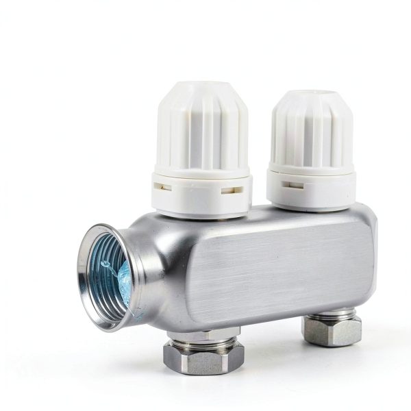 FAHKNS Radiant Heating Manifold 3 Loop Stainless-3